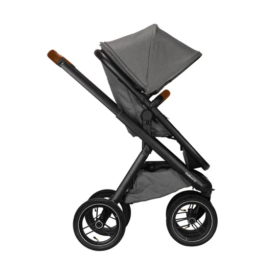 Dubatti One E5 Kinderwagen 2-in-1 Frame Black/Cognac