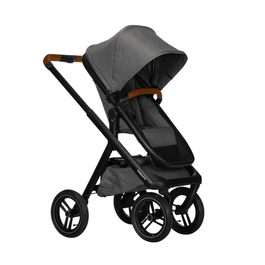 Dubatti One E5 Kinderwagen 2-in-1 Frame Black/Cognac