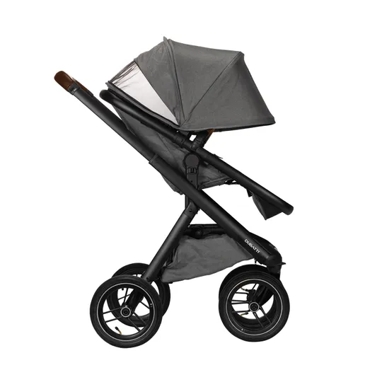 Dubatti One E5 Kinderwagen 2-in-1 Frame Black/Dark Brown