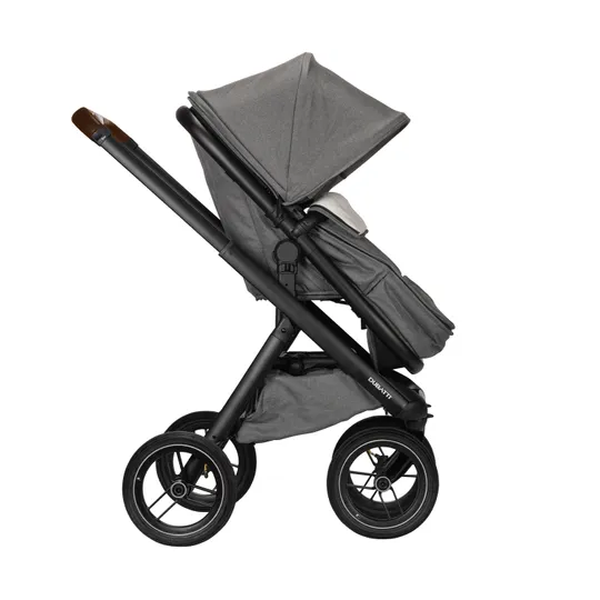 Dubatti One E5 Kinderwagen 2-in-1 Frame Black/Dark Brown