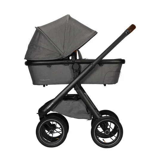 Dubatti One E5 Kinderwagen 2-in-1 Frame Black/Dark Brown