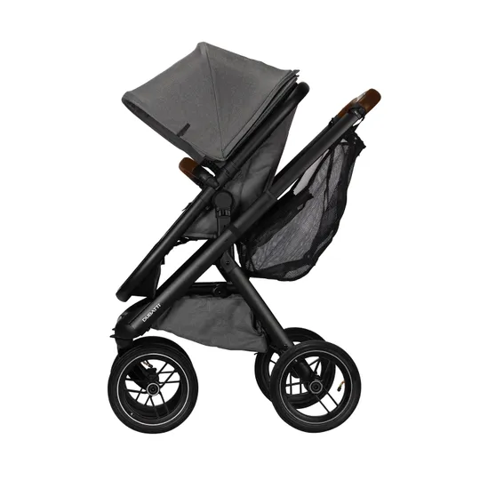Dubatti One E5 Kinderwagen 2-in-1 Frame Black/Dark Brown