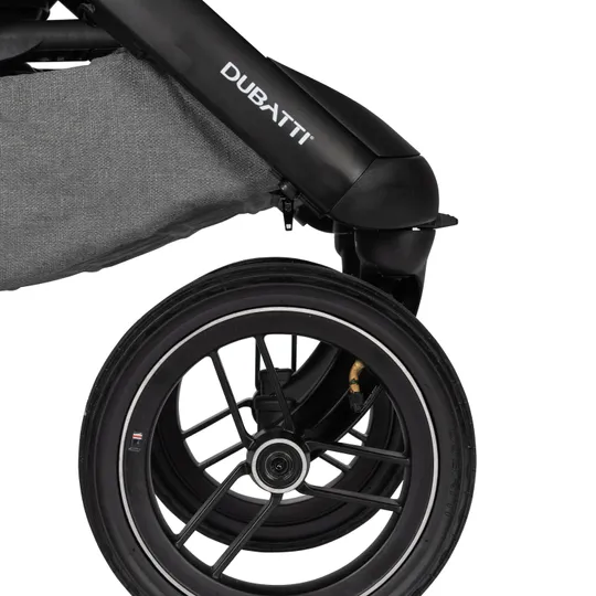 Dubatti One E5 Kinderwagen 2-in-1 Frame Black/Cognac