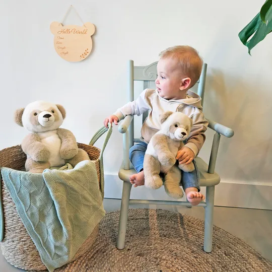 Happy Horse Knuffel - Panda Pinto - Beige/Wit