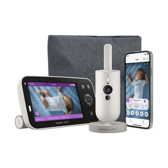 Philips Avent Babyfoon met Camera - Premium Connected SCD971/26 - Silk White