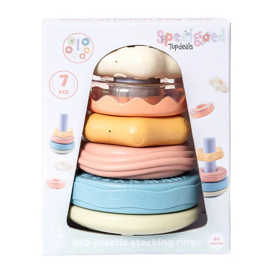 Speelgoedtopdeals Stapeltoren 7-delig - Bioplastic