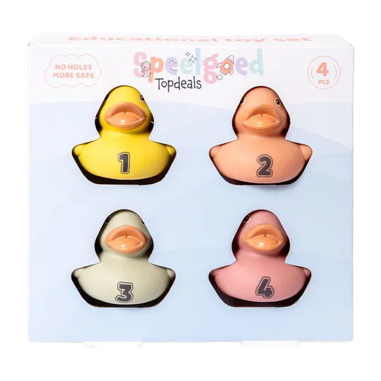 Speelgoedtopdeals Badeendjes 4-Delig - Bioplastic