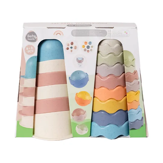 Baby Favorite Stapeltoren 8+6 Delig - Bioplastic