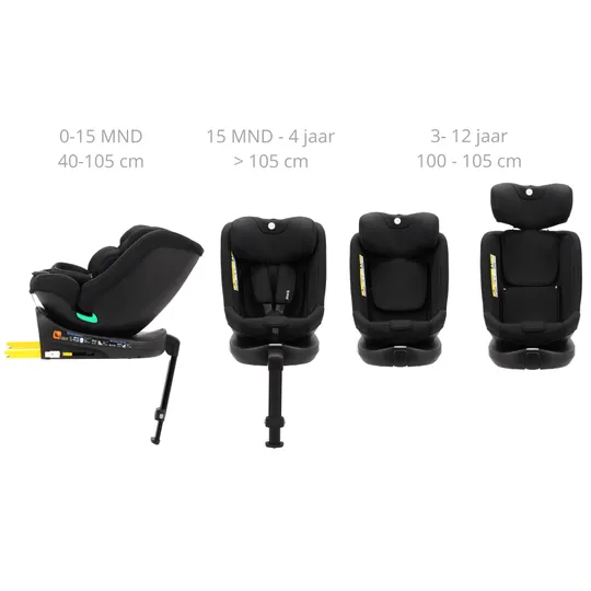 Puck Autostoel JUNE 360° Groep 0/1/2/3