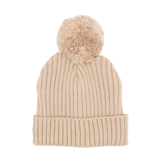 Puck Knit Pompom Muts