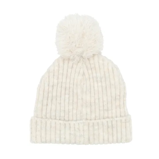 Puck Knit Pompom Muts