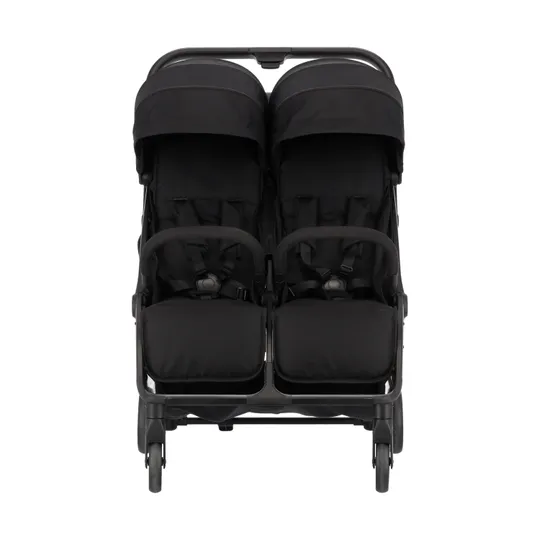 Puck Tweelingbuggy Compact - Nicky - Zwart
