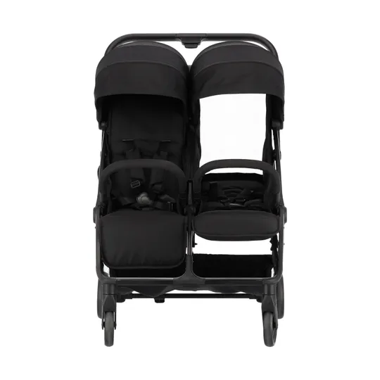 Puck Tweelingbuggy Compact - Nicky - Zwart
