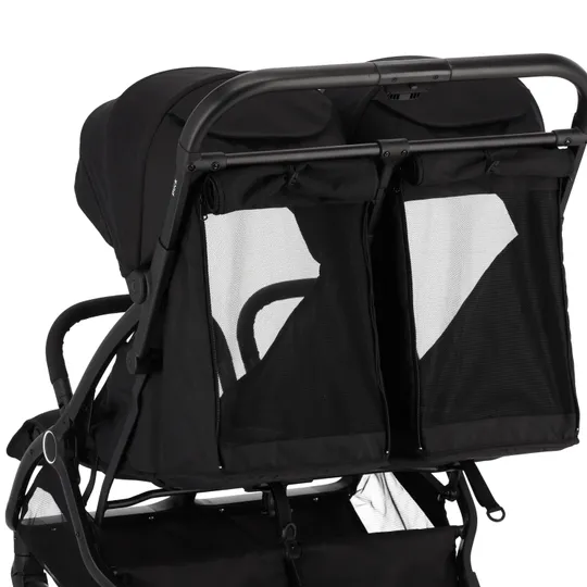 Puck Tweelingbuggy Compact - Nicky - Zwart