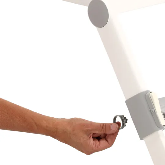 Puck Toilet Trainer Opvouwbaar - Wit/Grijs