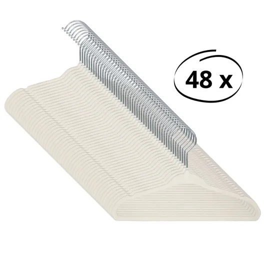 Puck Kledinghanger Velours 48 stuks