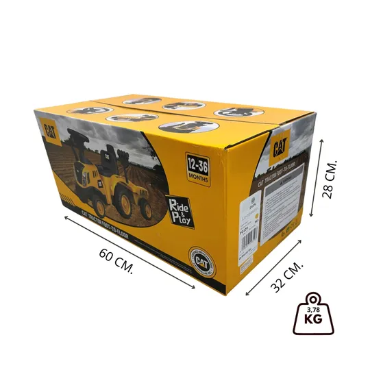 Puck loopauto tractor + aanhanger CAT