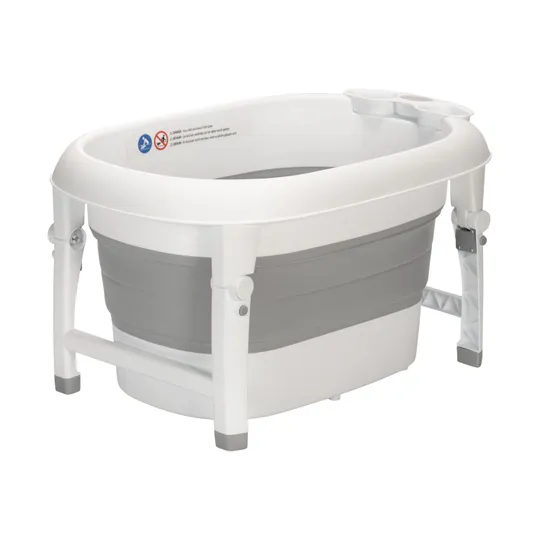 Puck Opvouwbaar Badje II Wit/Grijs