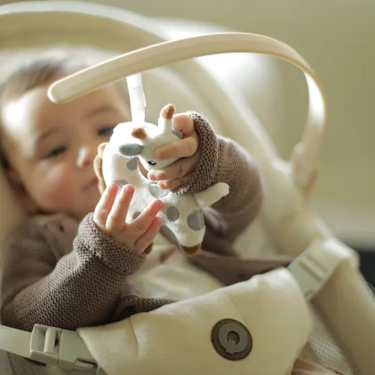 Qute Bouncer Q-Divan Ivory velvet