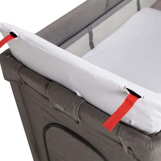 Qute Q-Matti Campingbedmatras Incl. Hoes Katoen Wit 3 cm