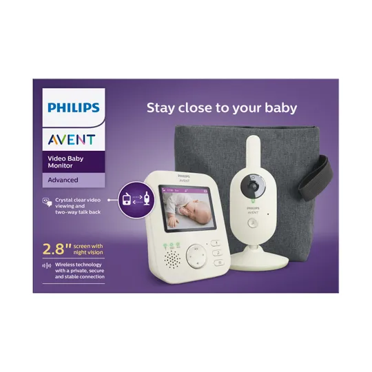 Philips SCD882/26 Video Baby Monitor Advanced With Travel Bag - Pastel Green
