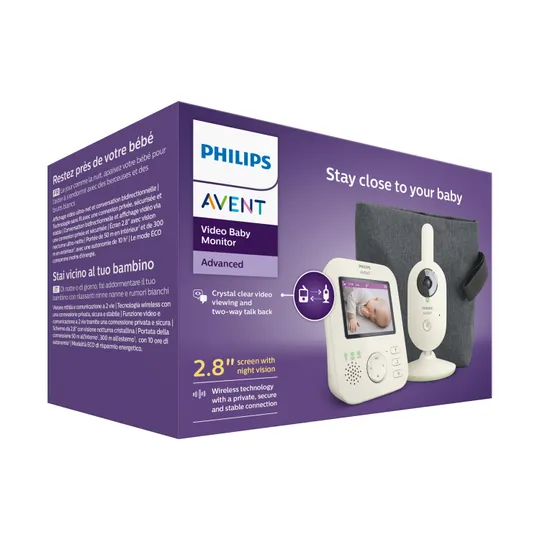 Philips SCD882/26 Video Baby Monitor Advanced With Travel Bag - Pastel Green