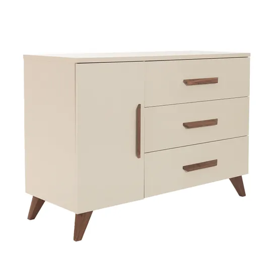 TWF Commode XL 3 Laden 1 Deur Salerno Walnoot