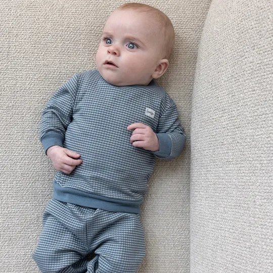 Feetje Pyjama Wafel Ijs Blauw