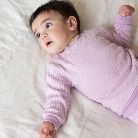 Feetje Wafelpyjama - Maat 74 - Lila 