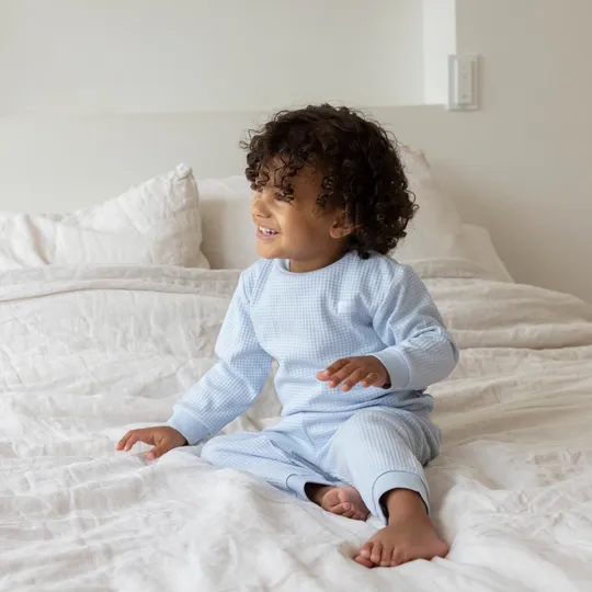 Feetje Wafelpyjama - Maat 74 - Babyblue