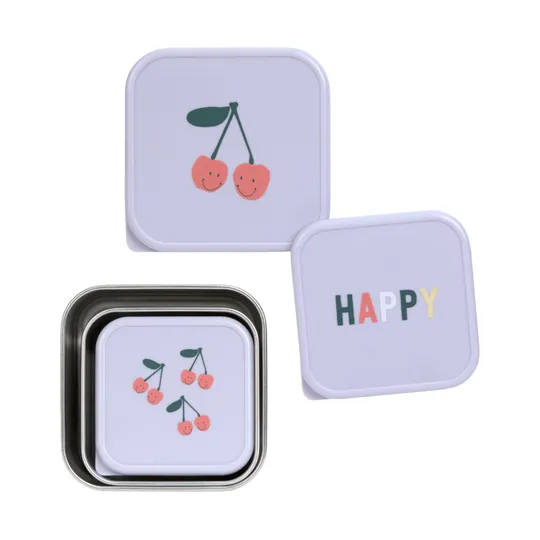 Lässig Snackbox Roestvrij Staal Happy Fruits