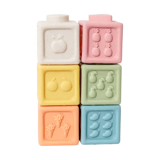 Speelgoedtopdeals Blokken - 6-Delig - Bioplastic