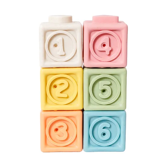 Speelgoedtopdeals Blokken - 6-Delig - Bioplastic