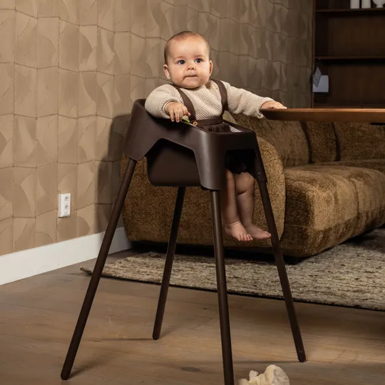 Stoohl Kinderstoel incl. Zitverkleiner + Eetblad + Tuigje