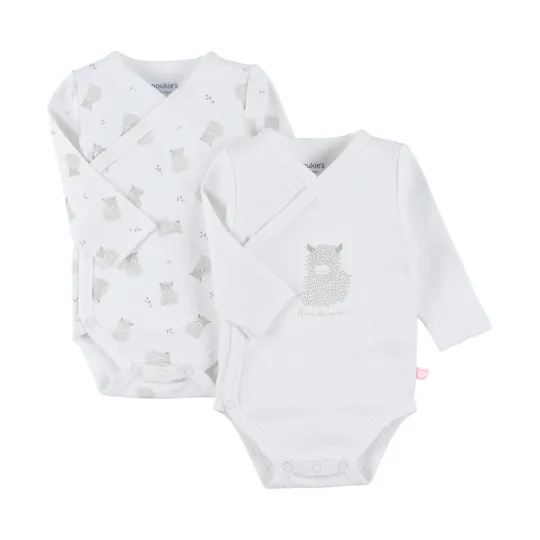 Noukie's F&O Overslagrompers - 2 Stuks - Biokatoen