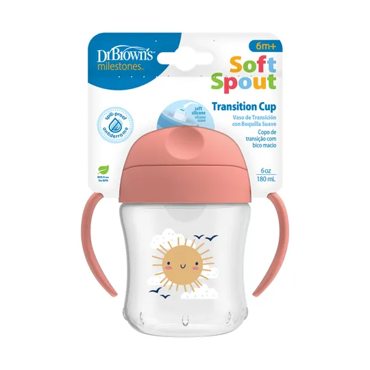 Dr. Brown's Tuitbeker - Roze - 180 ml