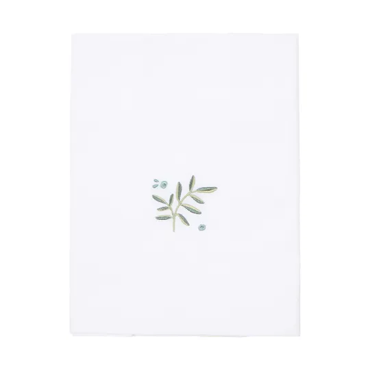 Little Dutch Ledikantlaken - 110x140 cm - Blueberry Leaves 