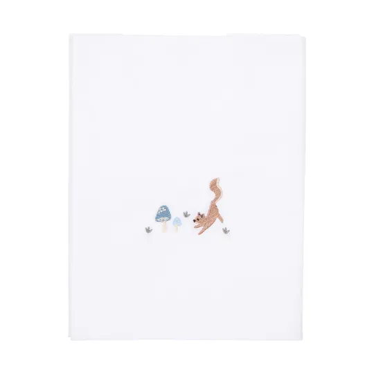 Little Dutch Wieglaken Geborduurd Paddenstoelen - 70 x 100 cm