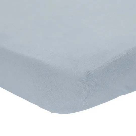 Little Dutch Hoeslaken Wieg Pure - 40 x 80 cm - Denim Blue