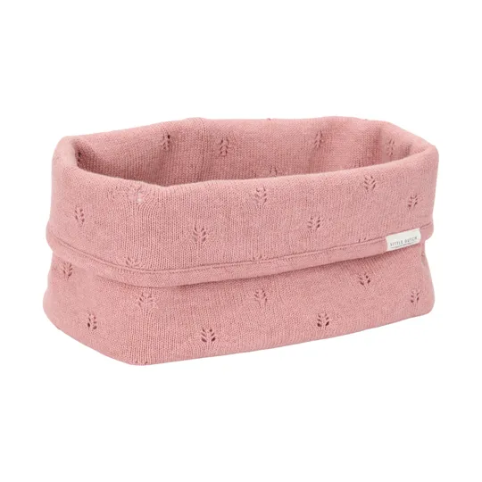 Little Dutch Pure Commodemandje Groot - 25 x 15 x 15 cm - Gebreid - Pink Blush