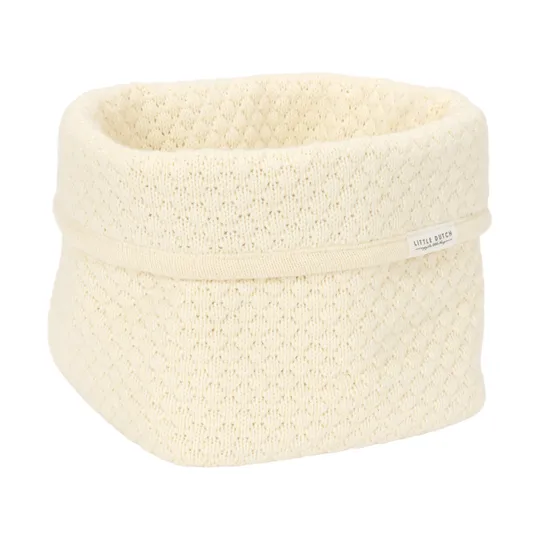 Little Dutch  Pure Commodemandje Klein - 15 x 15 x 15 cm - Gebreid - Soft White
