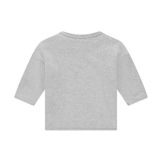 A Tiny Story Trui - Light Grey Melange