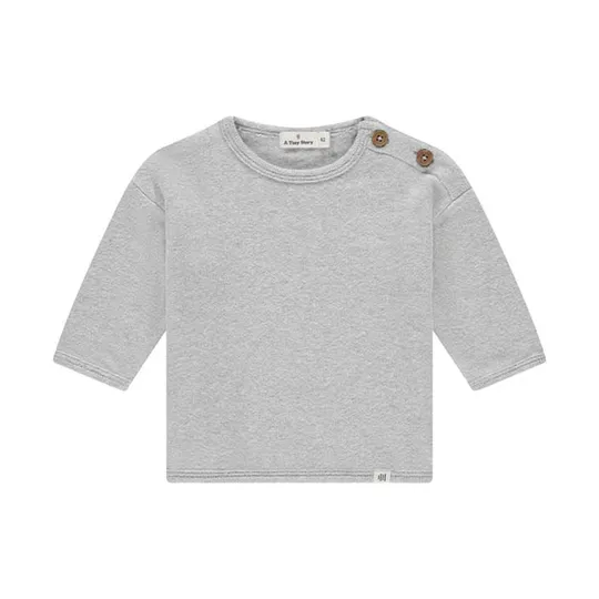 A Tiny Story Trui - Light Grey Melange