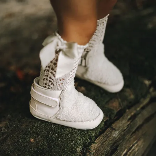 Baby Dutch Teddie Babyboots - Natural