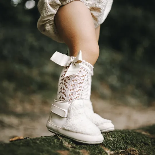 Baby Dutch Teddie Babyboots - Natural