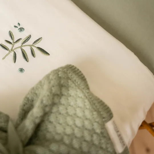 Little Dutch Wieglaken - 70 x 100 cm - Blueberry Leaves