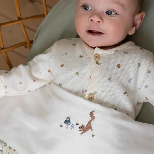 Little Dutch Wieglaken Geborduurd Paddenstoelen - 70 x 100 cm