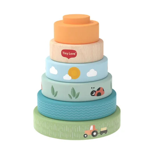 Tiny Love Farmers Funday Stapeltoren - Hout