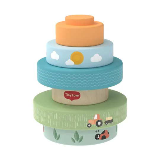 Tiny Love Farmers Funday Stapeltoren - Hout