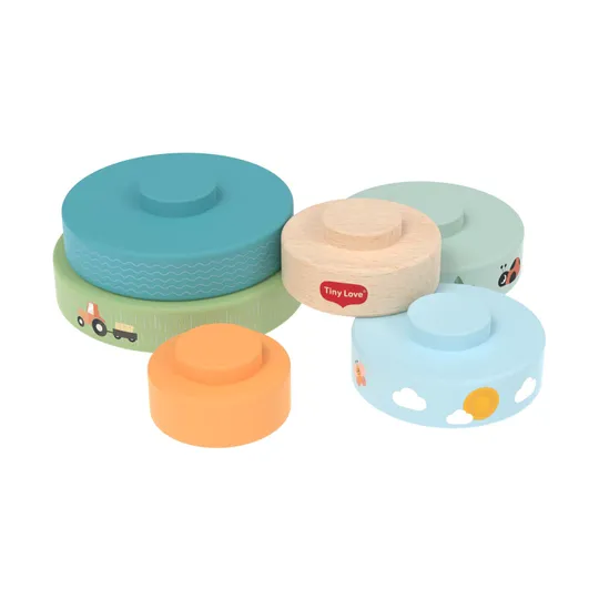 Tiny Love Farmers Funday Stapeltoren - Hout